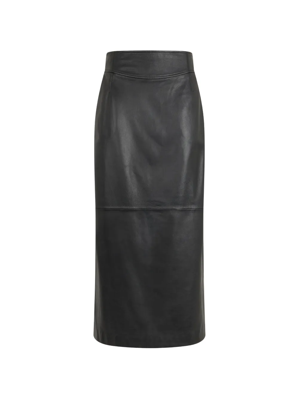 Alberta Ferretti Bleistiftrock aus Leder - Schwarz