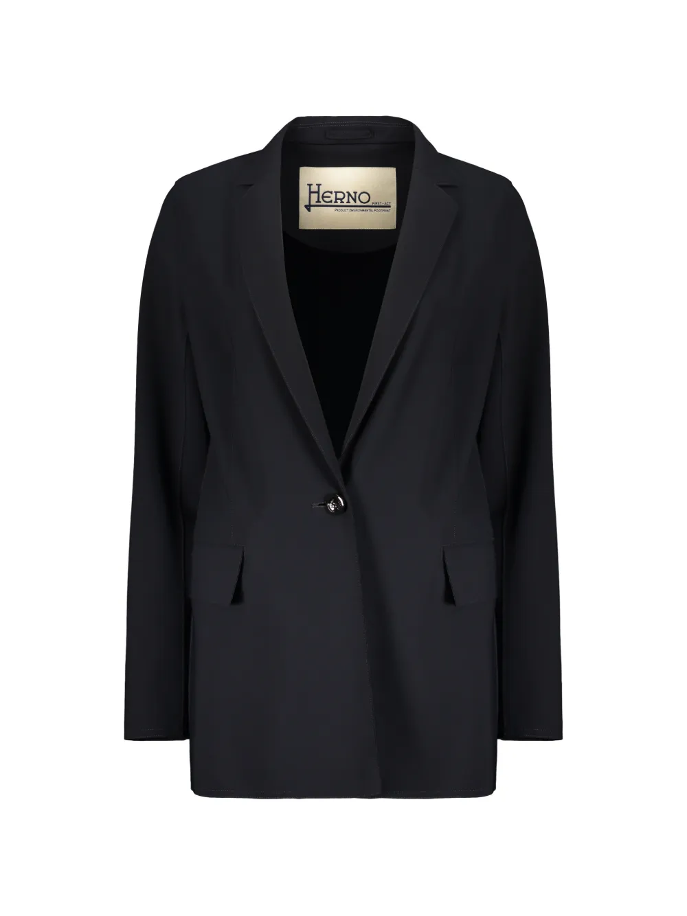 Herno single-breasted notched-lapel blazer - Blau