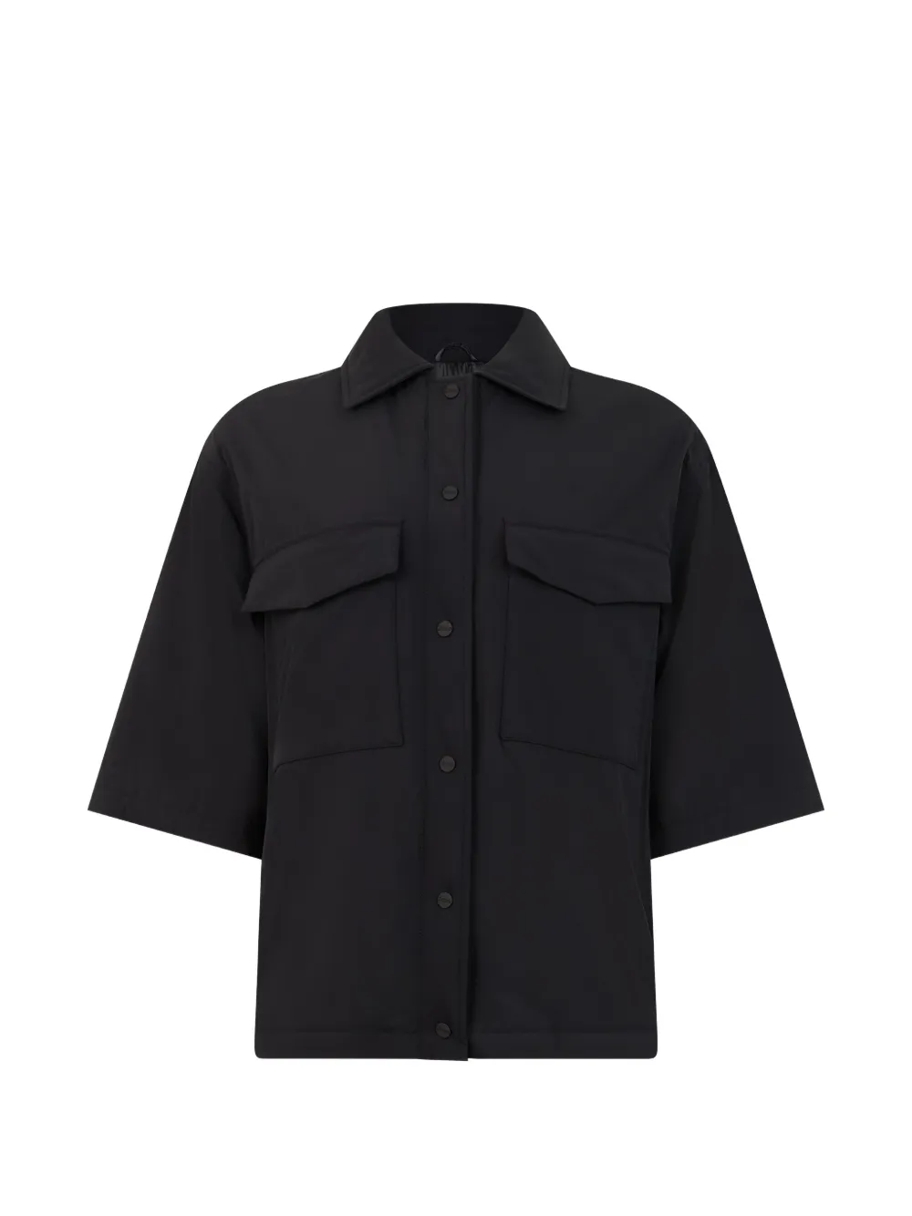 Herno three-quarter sleeve shirt jacket - Schwarz