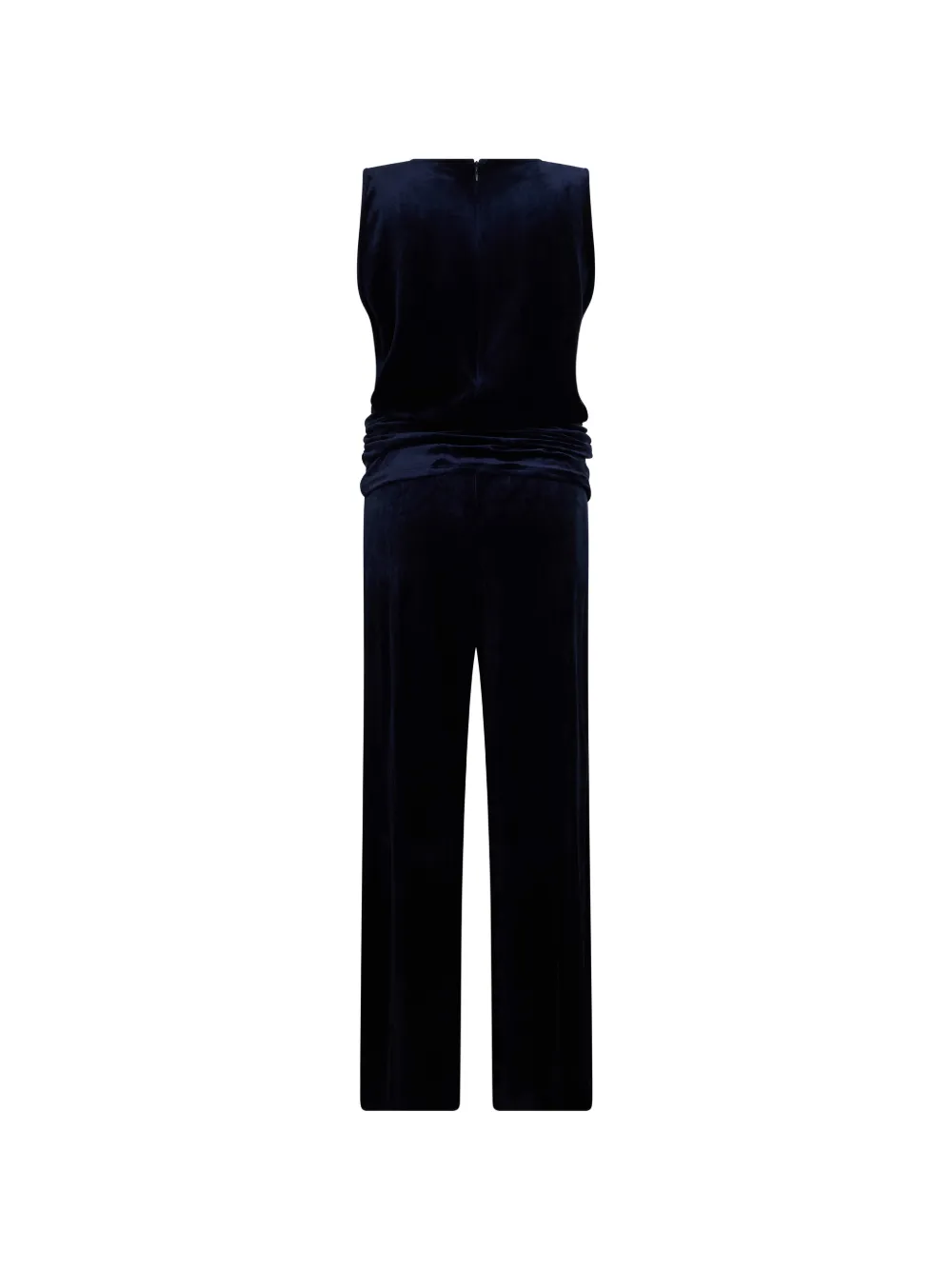 Alberta Ferretti Jumpsuit met fluwelen-effect Blauw