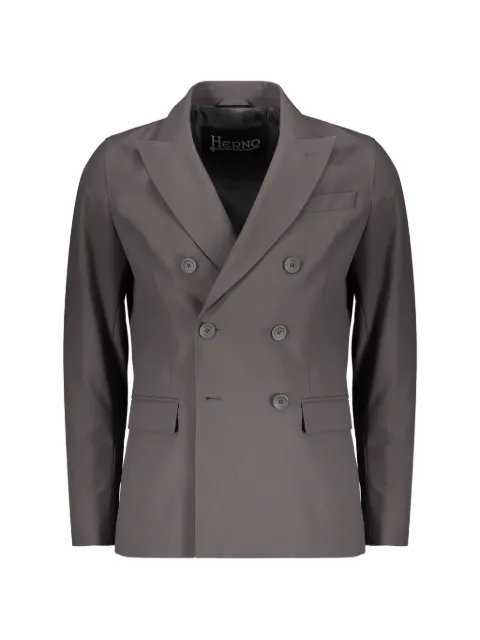 Herno blazer croisé à revers crantés