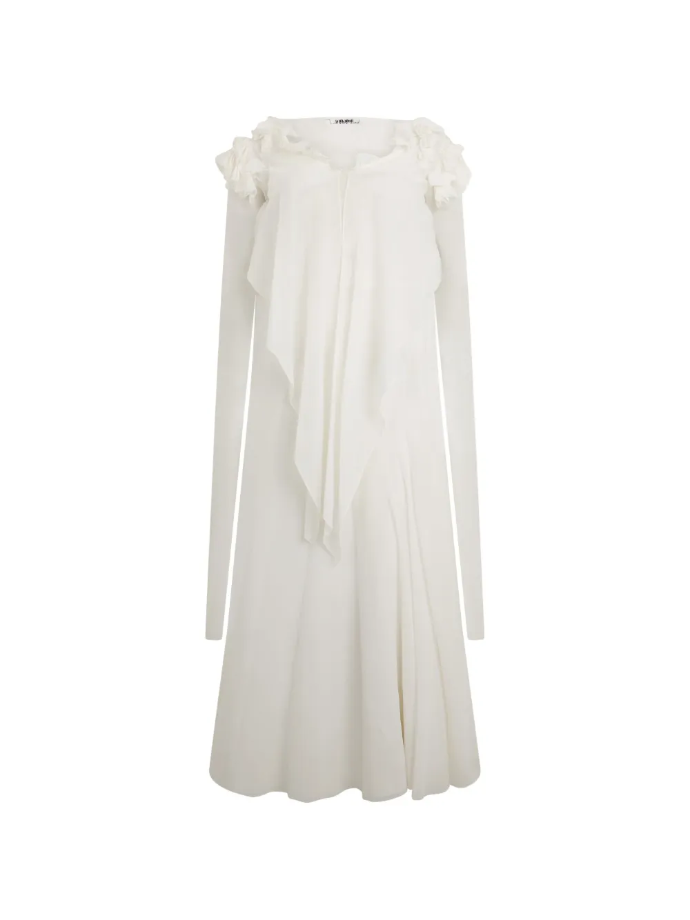Philosophy Di Lorenzo Serafini Abito midi con ruches - Bianco