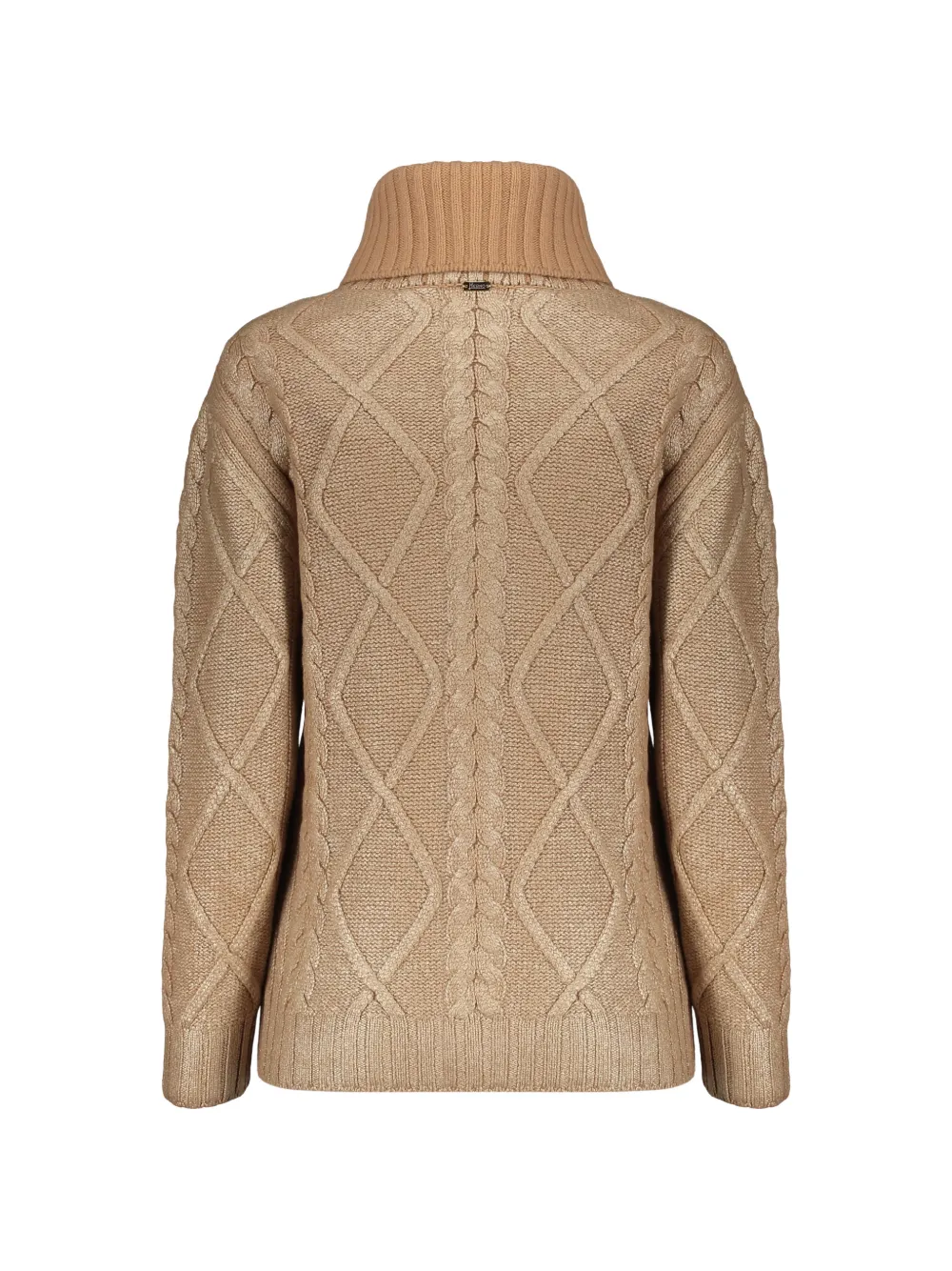 Herno Kabelgebreide coltrui Beige