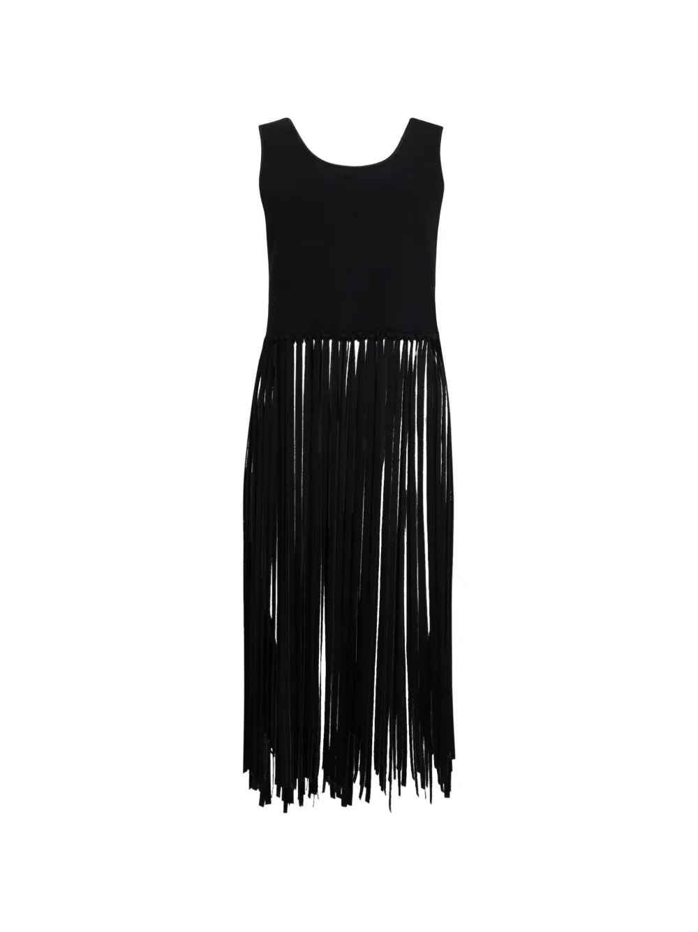 Philosophy Di Lorenzo Serafini fringe-detail sleeveless top - Nero