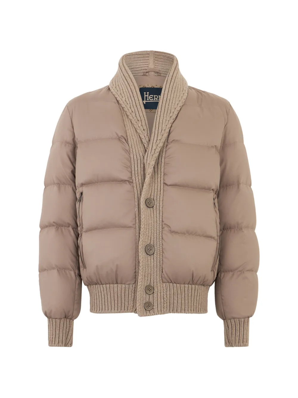 Herno shawl-collar padded jacket | Neutrals | Image 1