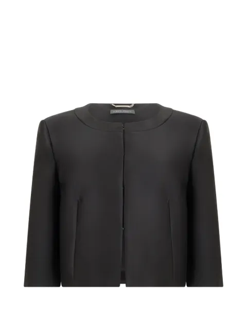 Alberta Ferretti round-neck cropped jacket