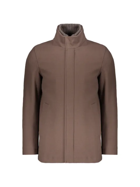 Herno high-collar single-breasted coat