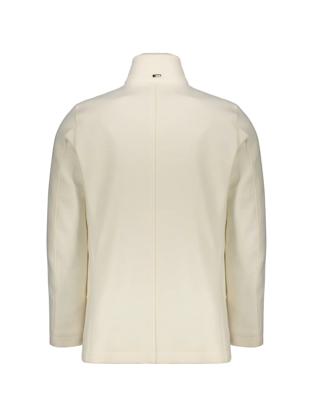 Herno Jas met enkele rij knopen en hoge kraag Beige