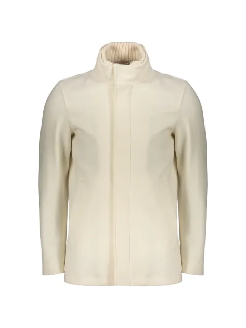 Herno high-collar single-breasted coat