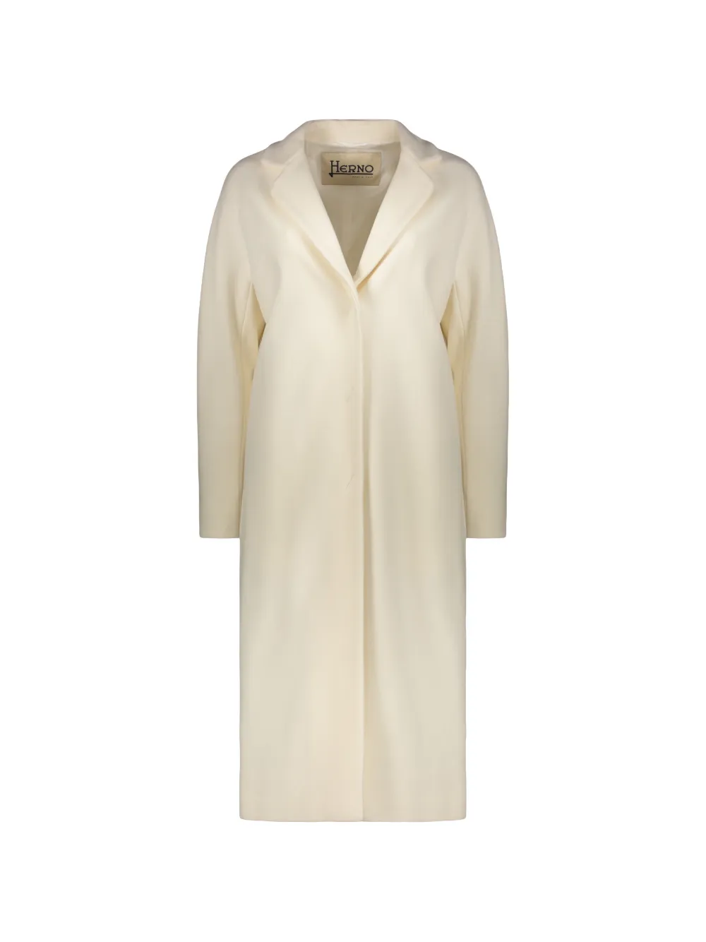 Herno notched-collar single-breasted coat - Toni neutri