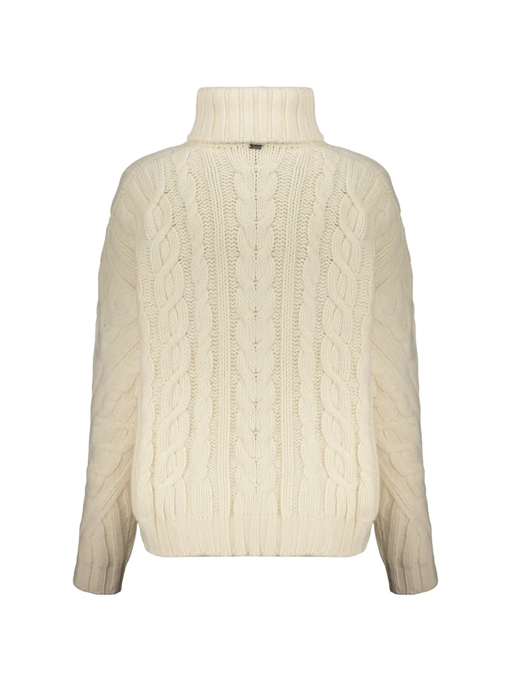 Herno Kabelgebreide coltrui Beige