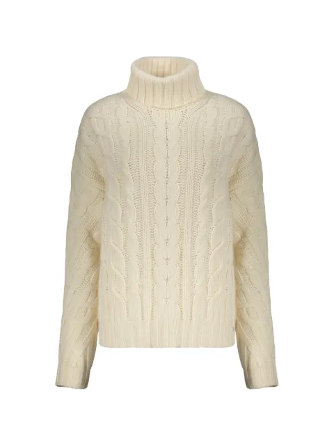 Herno cable-knit turtleneck sweater
