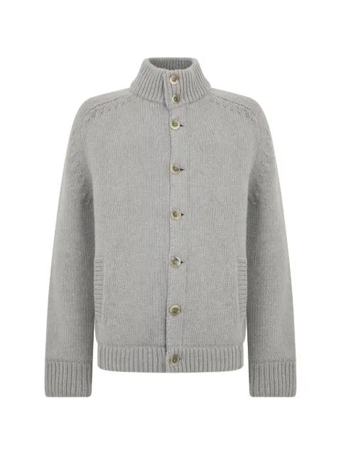Herno high-neck button-up cardigan