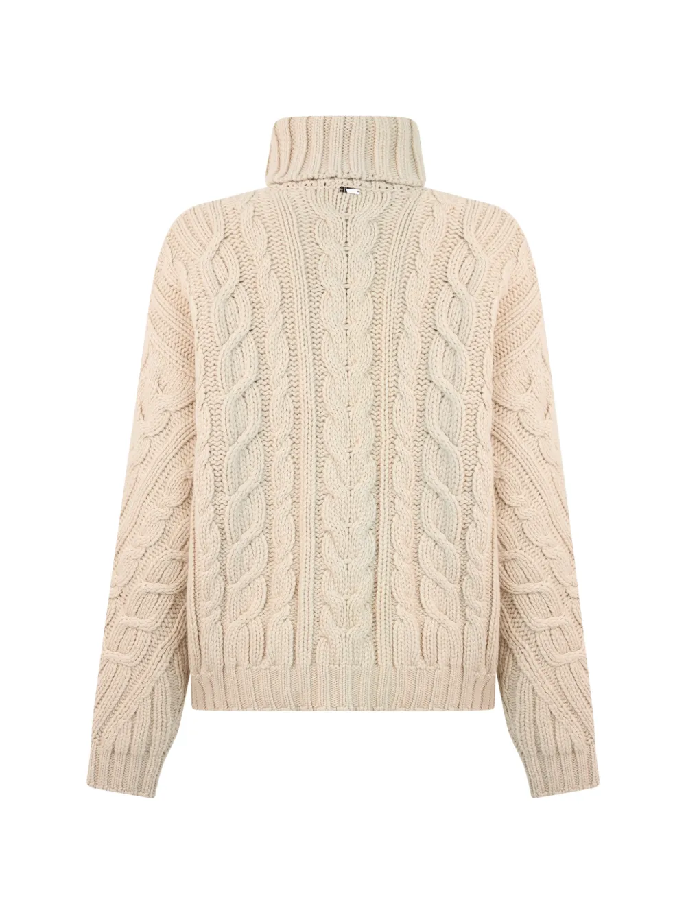 Herno Kabelgebreide coltrui Beige