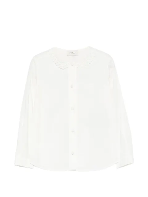 Gucci Kids children's cotton shirt with embroidery