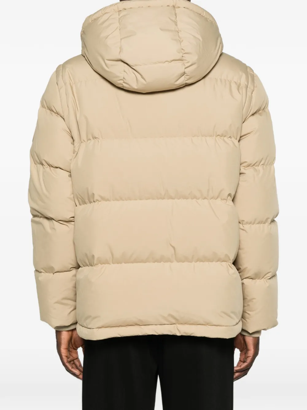 Burberry Bideford geruit jack met capuchon Beige