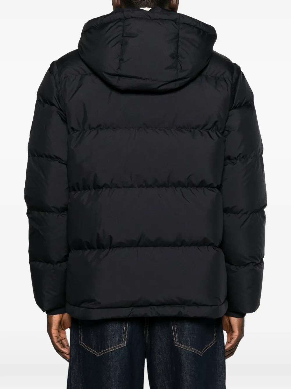 Burberry Donsjack met capuchon Zwart