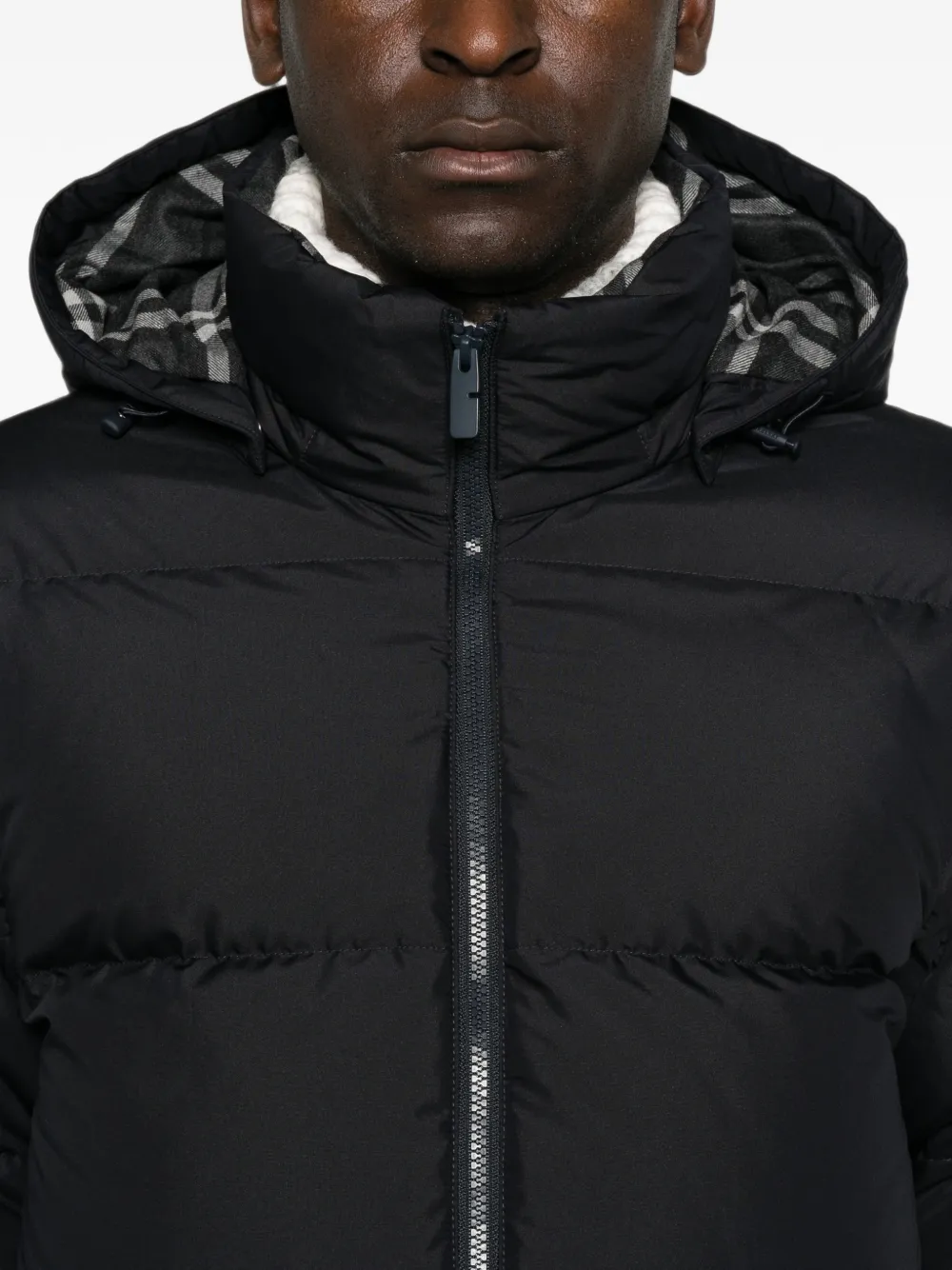 Burberry Donsjack met capuchon Zwart