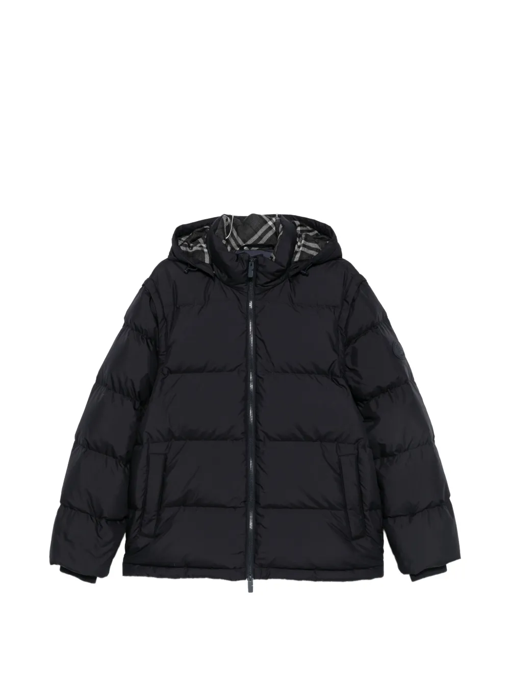 Burberry hooded puffer jacket - Schwarz