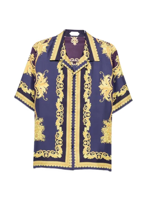 Versace Barocco-print short-sleeve shirt