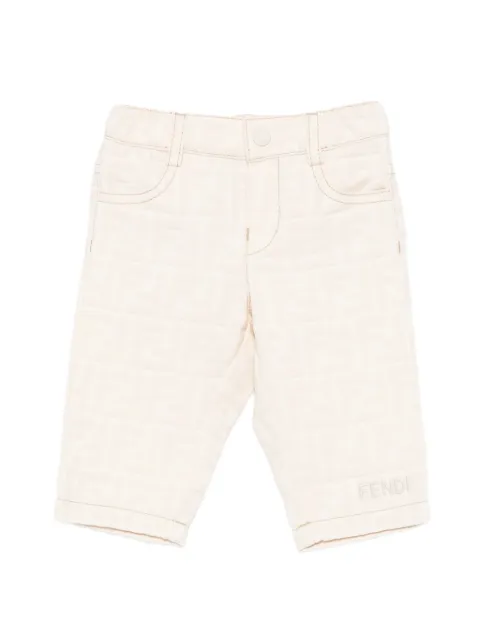Fendi Kids pantalones con logo FF en relieve