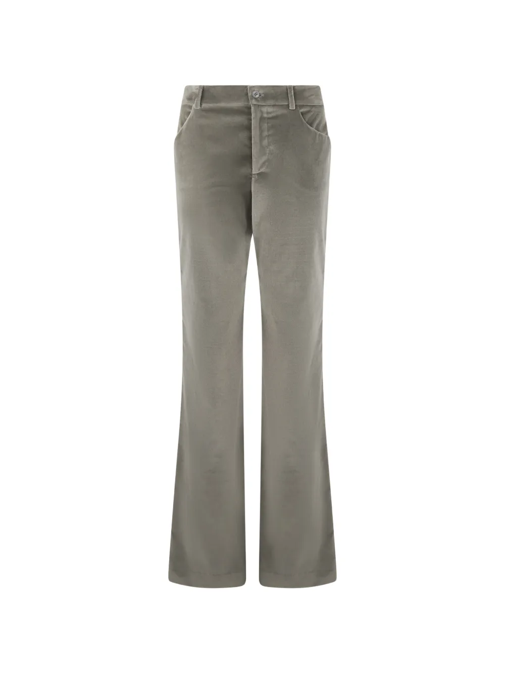 Alberta Ferretti flared-leg velvet trousers - Grau