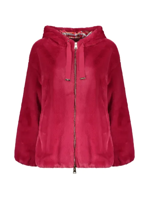 Herno faux-fur hooded jacket