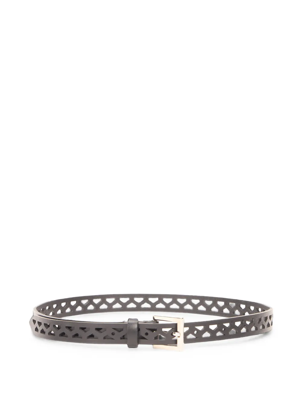 Alberta Ferretti cut-out leather belt - Nero