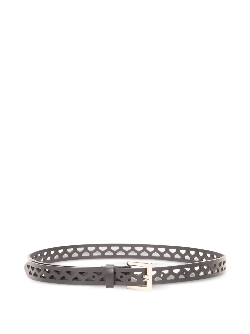 Alberta Ferretti cut-out leather belt - Nero
