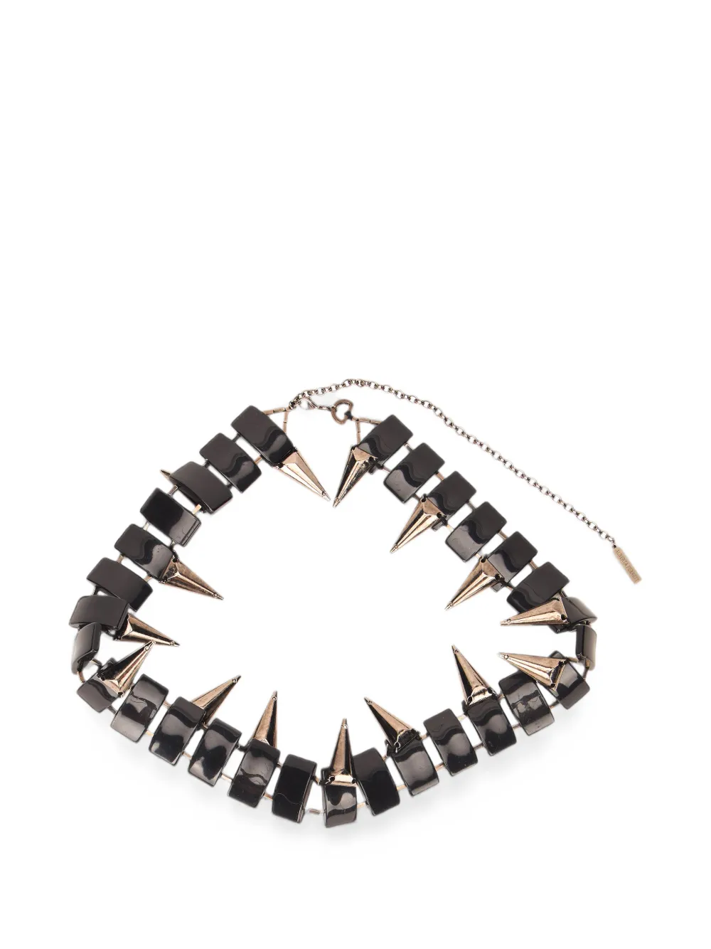 Alberta Ferretti studded panelled belt - Nero