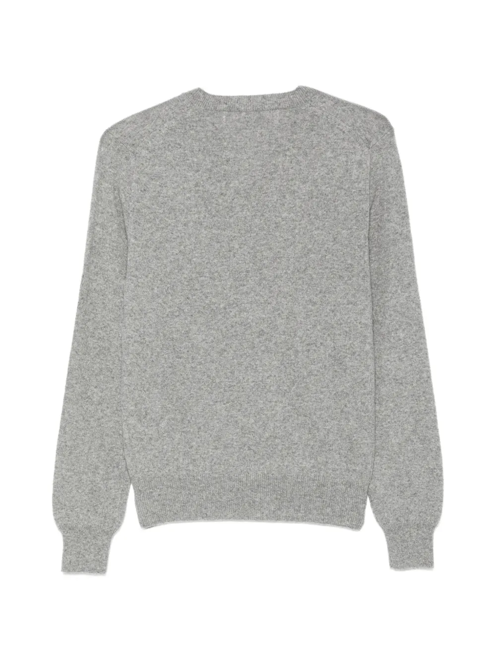 Comme Des Garçons Play heart-patch V-neck sweater Grijs