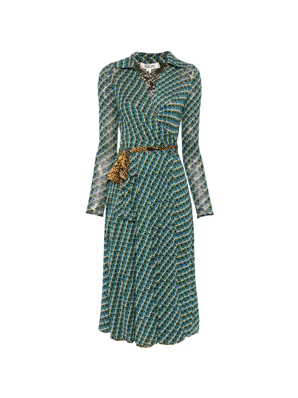 DVF Diane von Furstenberg Phoenix reversible midi dress - Blu