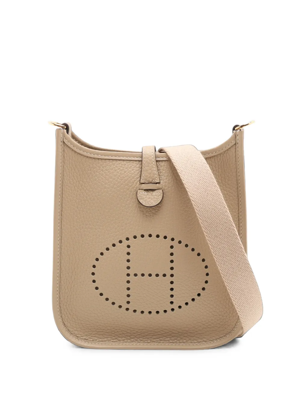 Hermès Pre-Owned Borsa a tracolla Evelyne Amazone 16 in pelle Clemence 2025 - Toni neutri