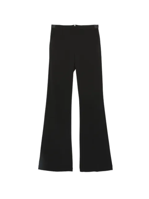 IMPERIAL satin-trim flared trousers
