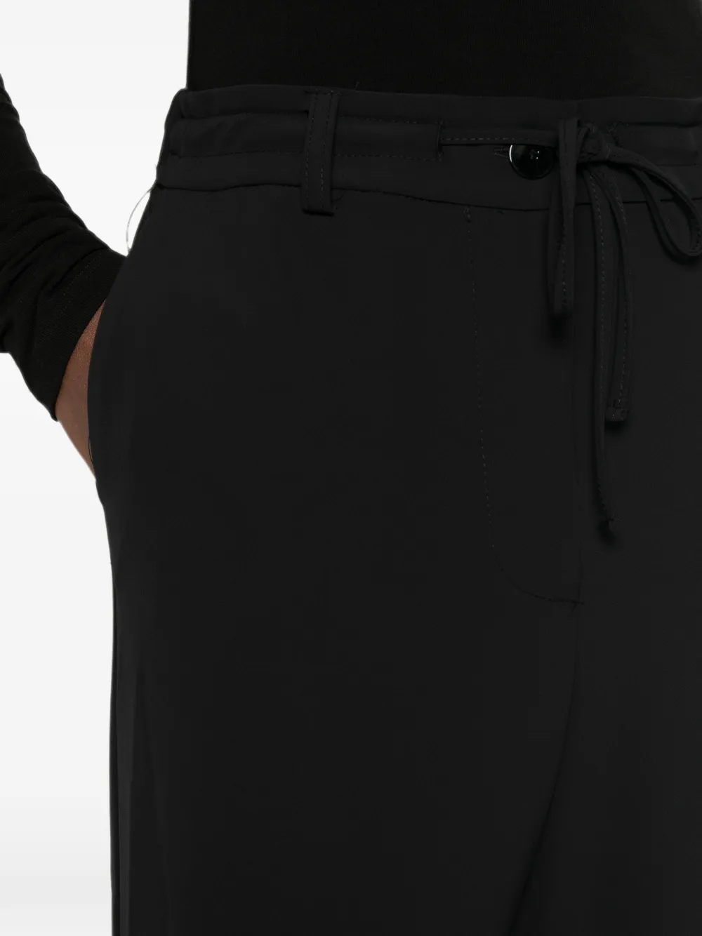 IMPERIAL Broek met wijde pijpen Zwart
