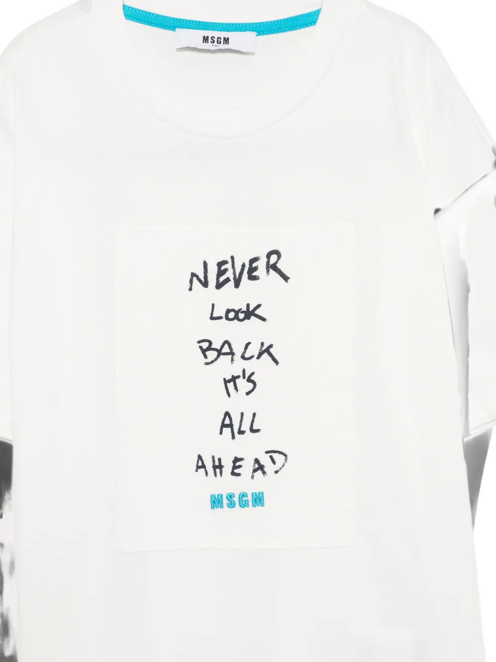 MSGM Kids T-shirt met tekst Wit