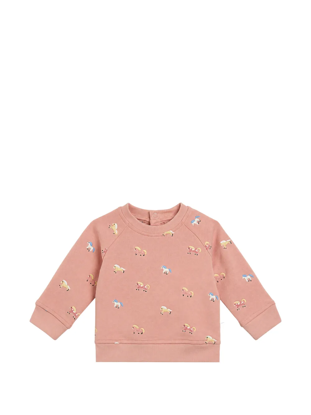 Stella McCartney Kids Felpa con stampa e maniche raglan - Rosa