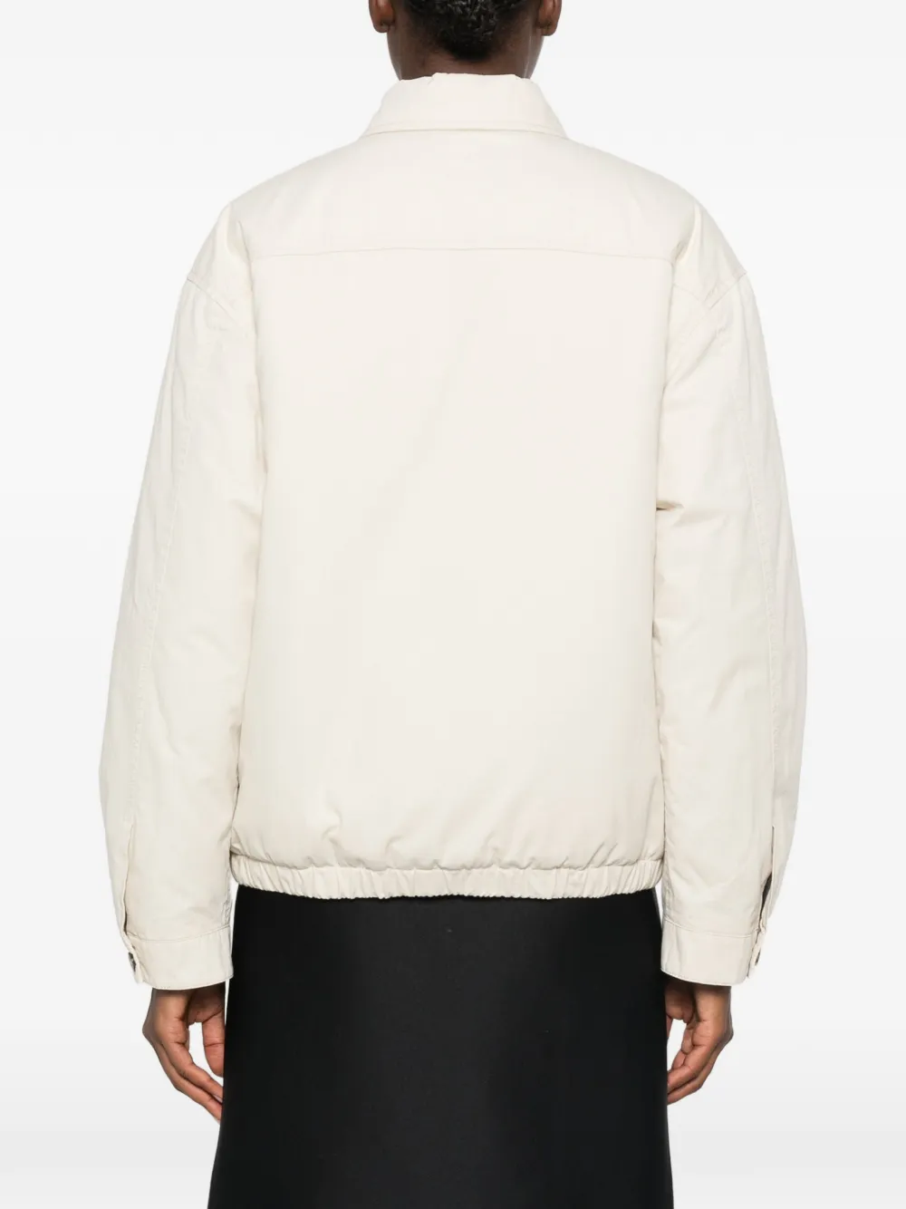 Miu Jack met geborduurd logo en rits Beige