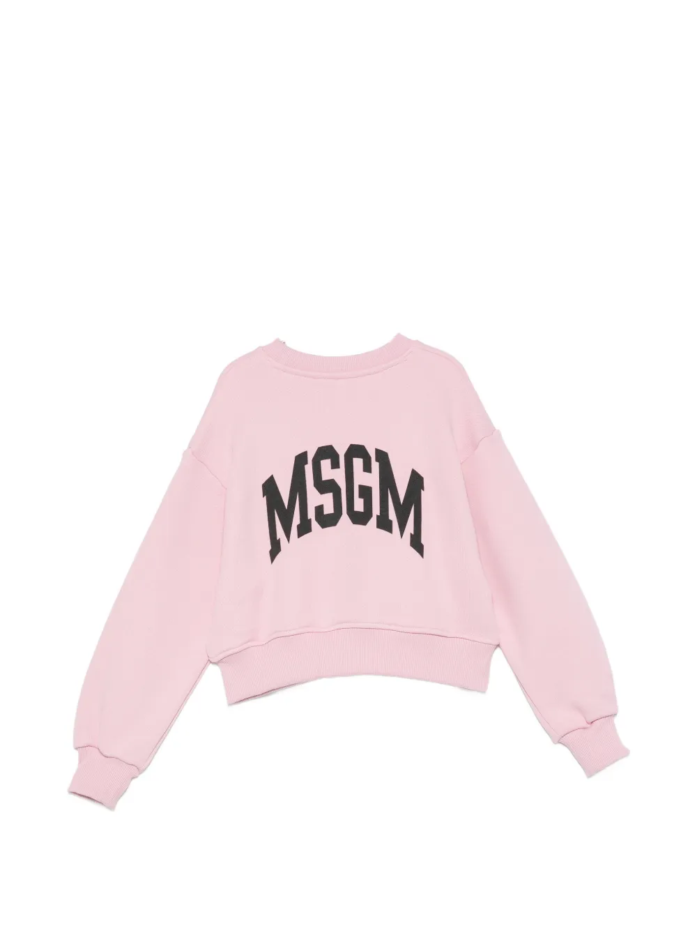 MSGM Kids Sweater met logoprint Roze