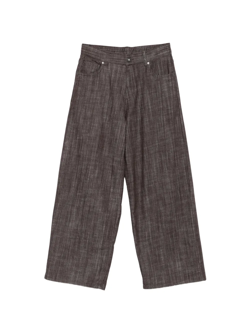 PANICALE straight-leg trousers - Marrone