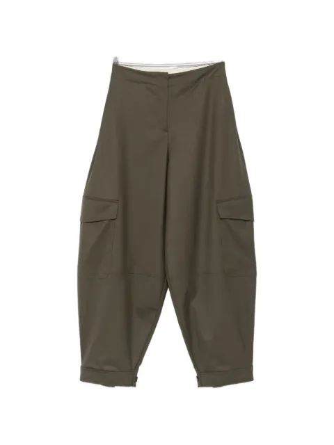 Alysi flap-pocket cropped trousers