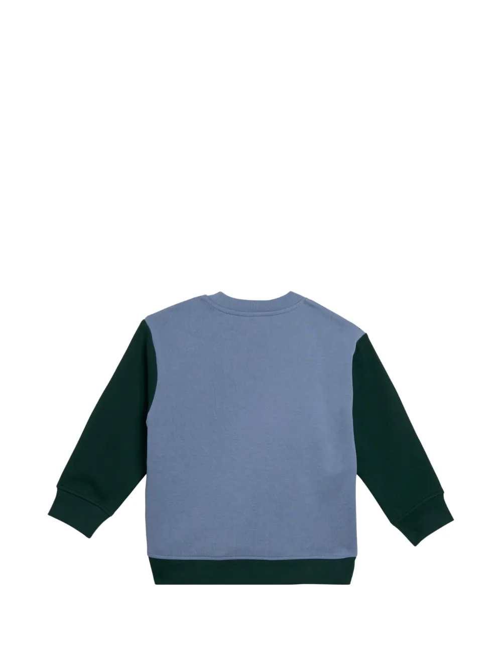 Stella McCartney Kids Sweater met colourblocking en bergprint Blauw