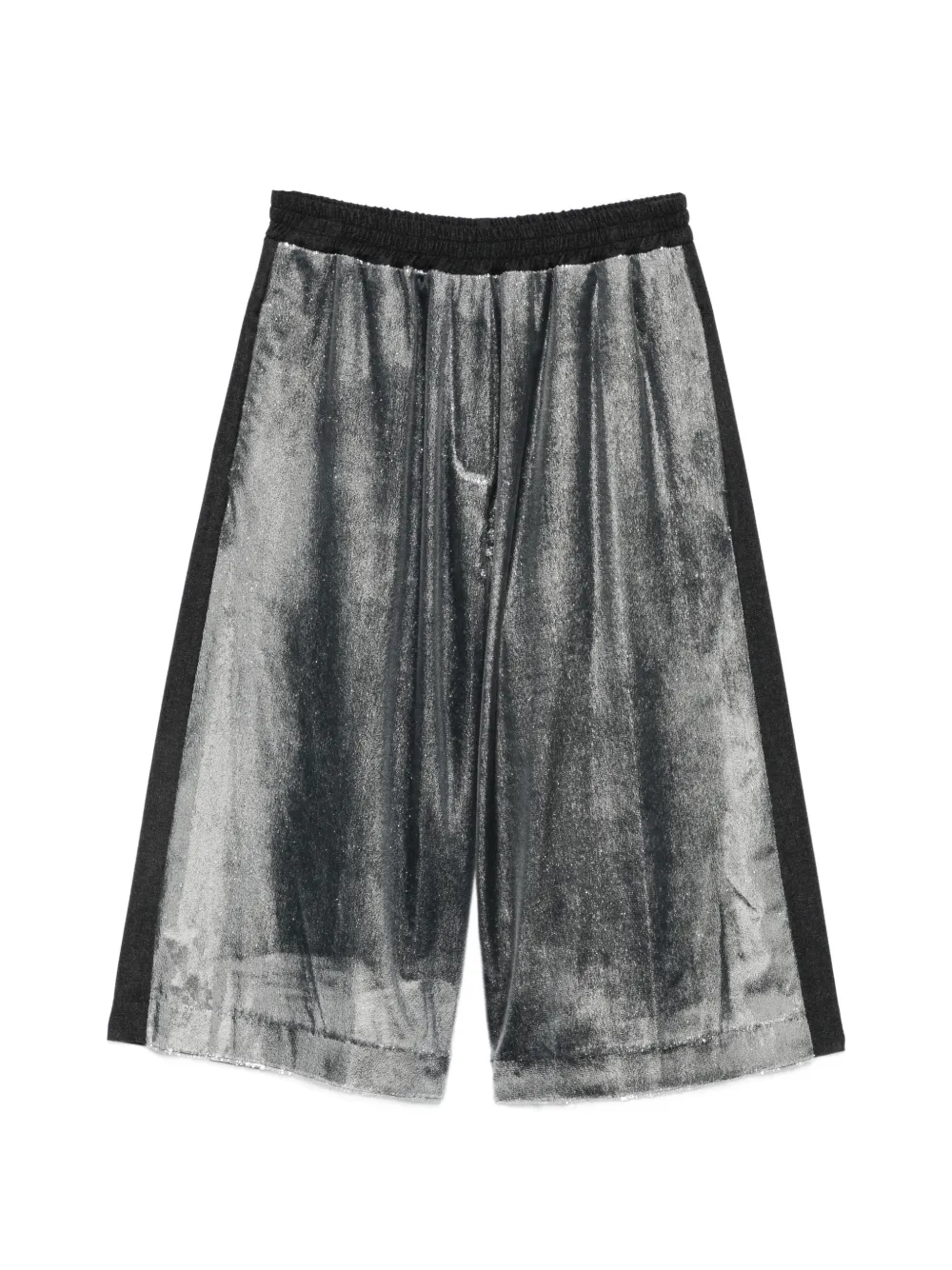 Alysi Shorts mit elastischem Bund - Grau