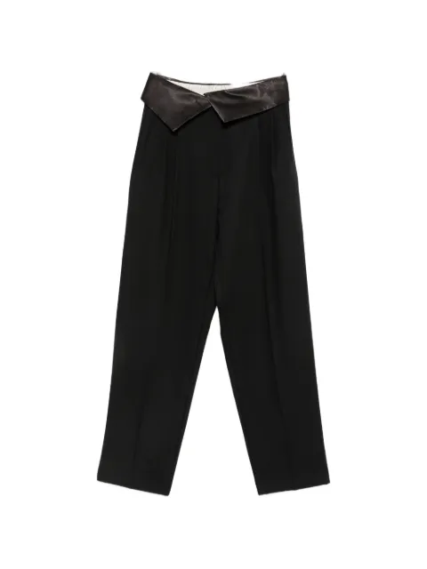 Alysi satin-waistband trousers