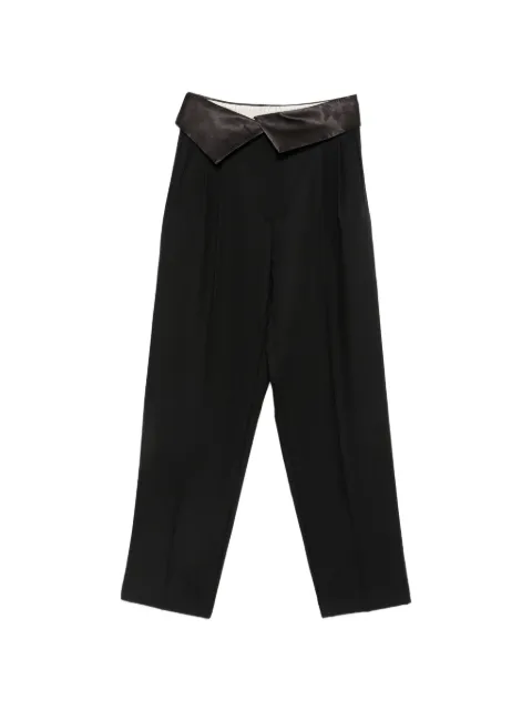 Alysi satin-waistband trousers