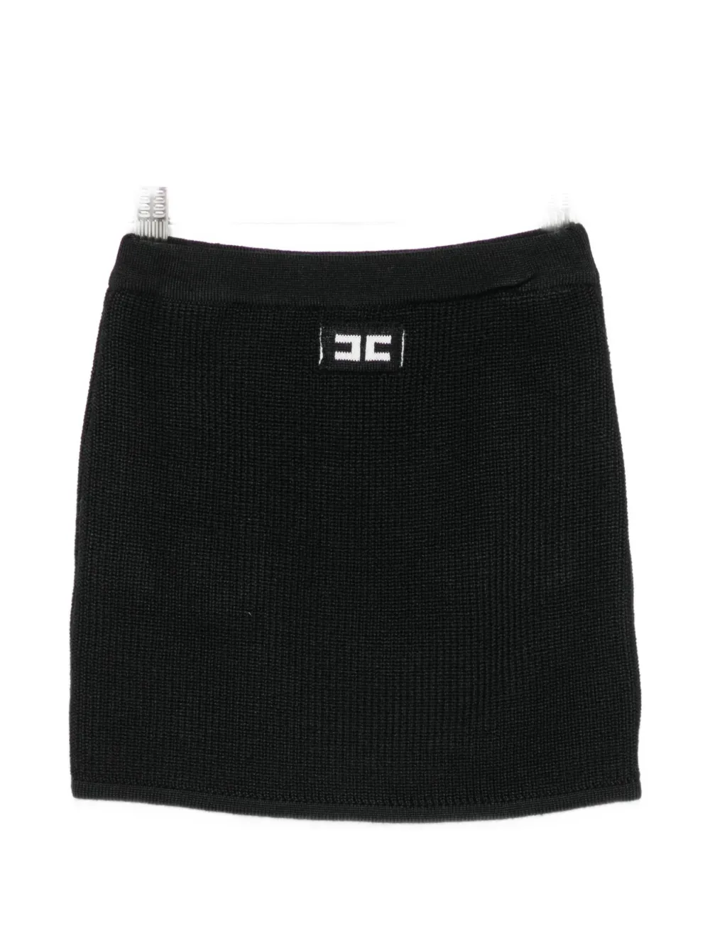 Elisabetta Franchi La Mia Bambina Rok met logoplakkaat Zwart