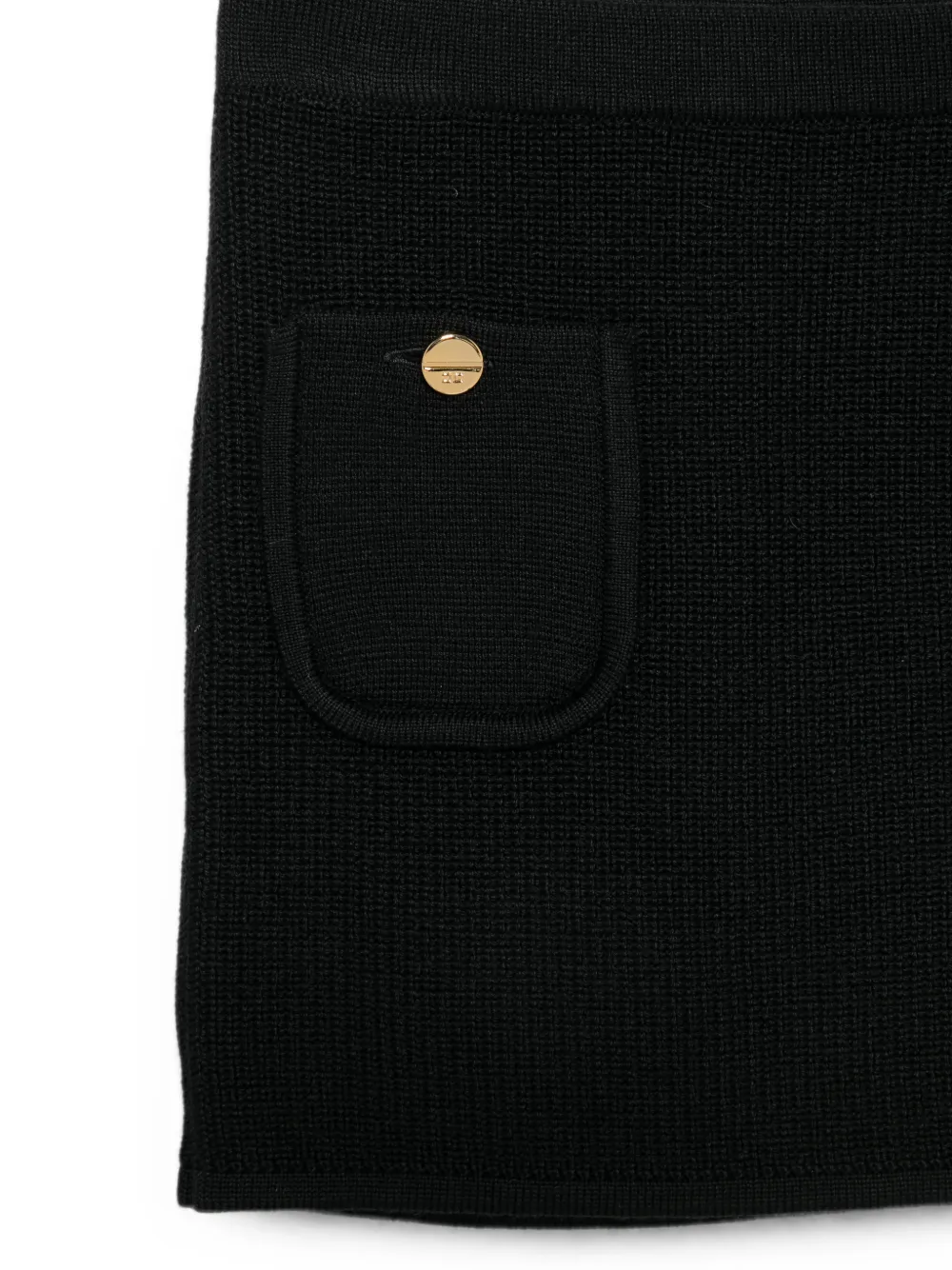 Elisabetta Franchi La Mia Bambina Rok met logoplakkaat Zwart