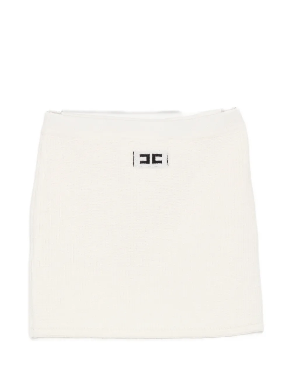 Elisabetta Franchi La Mia Bambina Rok met logoplakkaat Beige
