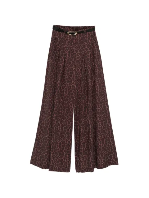 IMPERIAL leopard-print palazzo pants