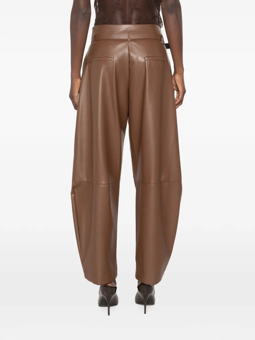 IMPERIAL Broek met ceintuur Bruin